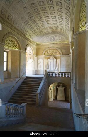 Sitz der Universität Pavia, einer 1361 gegründeten italienischen staatlichen Universität. Sie gehört zu den ältesten der Welt, Alma Ticinensis Universitas Stockfoto