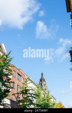 Wanderherbsttag im Bezirk Charlottenburg, Rathaus Charlottenburg Stockfoto