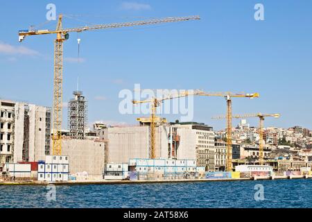 Istanbul, TÜRKEI - 16. September 2019: Bauprojekte in Istanbul Stockfoto