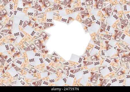 Jan Amos Komensky Portrait von Tschechischen Geld 200 Tschechische Korun Bank Note. Korun ist die nationale Währung der Tschechischen 1998 Stockfoto