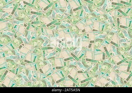 Republiken Bildnis Porträt als Büste auf alten echten Hinweis brasilianische Geld dargestellt. Vorderseite grün Bill Stockfoto