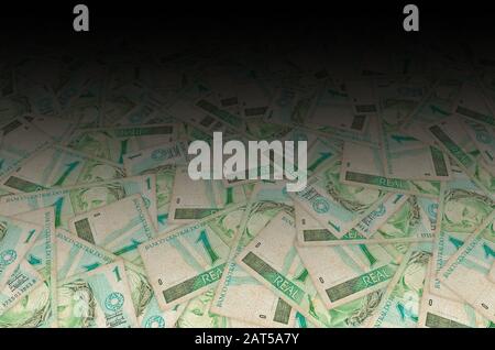 Republiken Bildnis Porträt als Büste auf alten echten Hinweis brasilianische Geld dargestellt. Vorderseite grün Bill Stockfoto