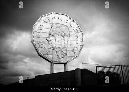 Der kultige Big Nickel in Sudbury, Ontario Stockfoto