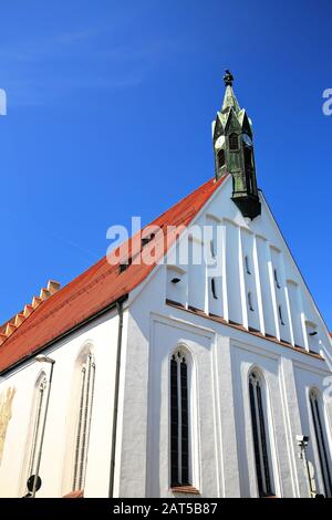 Spitalkkirche Heilig Geist Ingolstadt ist eine Stadt in Bayern/Deutschland mit vielen historischen Sehenswürdigkeiten Stockfoto