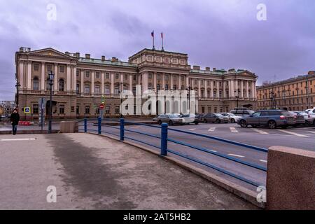 Gesetzgebende Versammlung von Sankt Petersburg Stockfoto