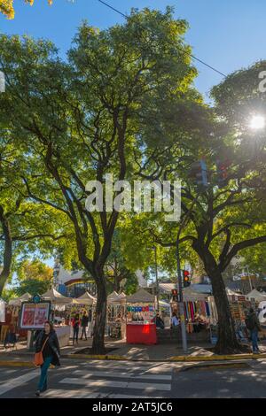 Stadtquartier Palermo, Landeshauptstadt Buenos Aires, Argentinien, Lateinamerika Stockfoto