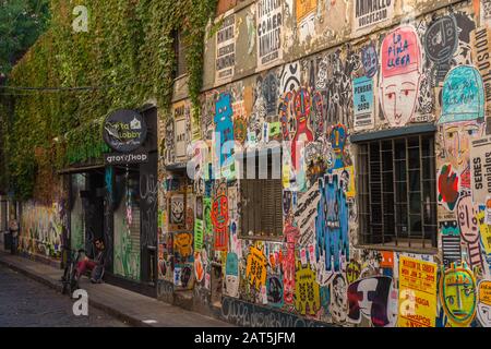 Grafitti im Stadtviertel von Palermo, der Hauptstadt des Bundesstaates Buenos Aires, Argentinien, Lateinamerika Stockfoto