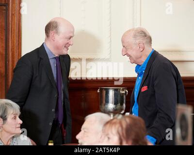 Harry Mount & Tristram Powell beim Oldie Literary Lunch; 29.01.20 Stockfoto