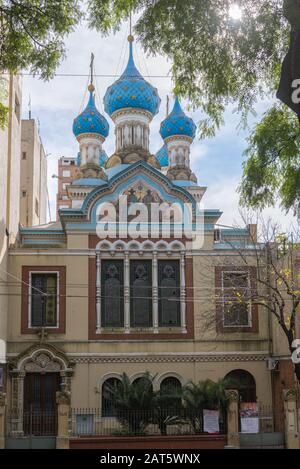 Iglesia Ortodoxa Rusa de la Santisima Trinidad oder Russisch-Ukrainische Dreifaltigkeitskuppe, Stadtquartier San Telmo, Buenos Aires, Argentinien, Lateinamerika Stockfoto