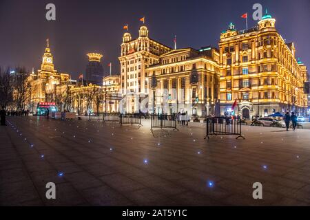 Shanghai, China, 28. Januar 2020, Machte Der Bund fast leblos im Zuge des Coronavirus Ausbruchs, Edwin Remsberg Stockfoto