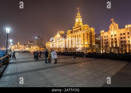 Shanghai, China, 28. Januar 2020, Machte Der Bund fast leblos im Zuge des Coronavirus Ausbruchs, Edwin Remsberg Stockfoto