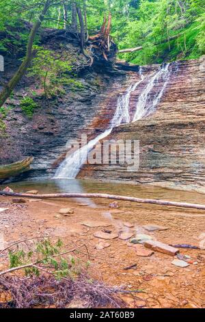 Buttermilk fällt im Sommer. Cuyahoga-Valley-Nationalpark. Ohio. USA Stockfoto