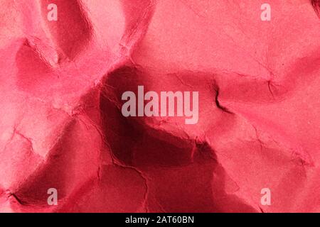 Burgundy Bunt Zerknautschter Cardstock Abstrakt Hintergrund Textur Stockfoto