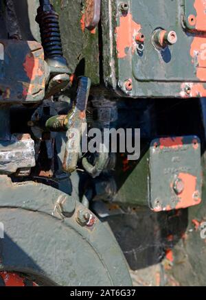 Ein zweiter Weltkrieg Ära Bofors 40mm Anti-Aircraft-Kanone im Nothe Fort Museum in Weymouth, Dorset, Großbritannien Stockfoto