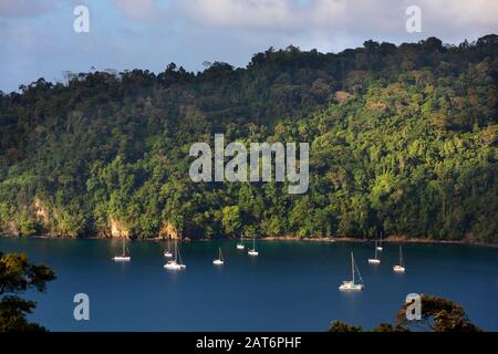 Man o war Bay, Charloteville, Tobago, Trinidad und Tobago Stockfoto