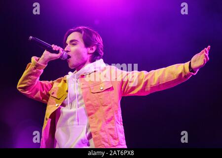 Milano 30 Gennaio 2020 Matsby in apertura ad Alfa ( il primo concert live del Benvenuti a Wanderlust Tour ) al Fabrique © Andrea Ripamonti / Alamy Stockfoto