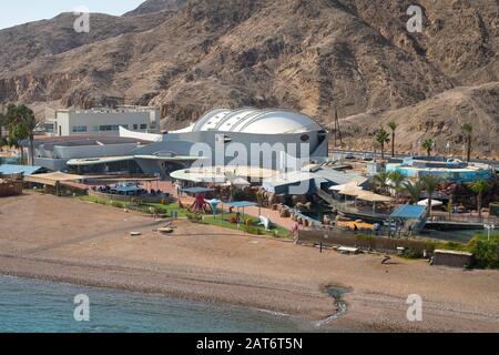 Coral World Underwater Observatory Marine Park am Ufer des Roten Meeres Stockfoto