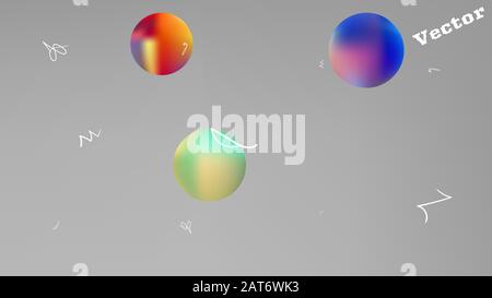 Kristallklare Raumfantasie. Hintergrundtextur, Smoot. Nutzervolles farbliches Illustrationsgitter. Weiß neutral. Hintergrundbild des abstrakten Raums. Bunte neue BA Stock Vektor
