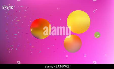 Planet und Schilder Hintergrund. Asonomic Hi-res and Fresh. Abbildung, modern. Sterne, Planeten, Zeichen. Buntes Universum neue Sterne leuchten. Stock Vektor