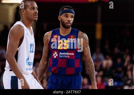 Barcelona, SPANIEN - 30. JANUAR: Malcom Delaney vom FC Barcelona im Einsatz beim Basketballspiel der Euroleague zwischen dem FC Barcelona Lassa und Zenit St. Petersburg in Palau Blaugrana am 30. Januar 2020 in Barcelona, Spanien. (Foto nach DAX/ESPA-Images) Stockfoto