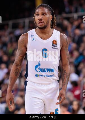 Barcelona, SPANIEN - 30. JANUAR: Andrew Albicy vom FC Zenit im Einsatz beim Basketballspiel der Euroleague zwischen dem FC Barcelona Lassa und Zenit St. Petersburg in Palau Blaugrana am 30. Januar 2020 in Barcelona, Spanien. (Foto nach DAX/ESPA-Images) Stockfoto