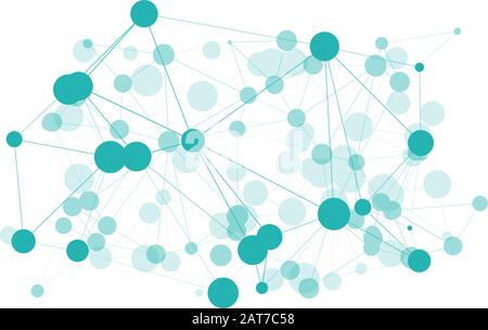 Algorithmus für grafische Vektormuster, geometrische Darstellungslinien Stock Vektor