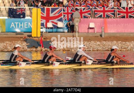 20040821 Olympische Spiele Athen Griechenland [Rowing-Sat-Finaltag] Schinias. Foto Peter Spurrier E-Mail images@intersport-images.com [Pflichtgutschrift Peter Spurrier/ Intersport Images] Stockfoto