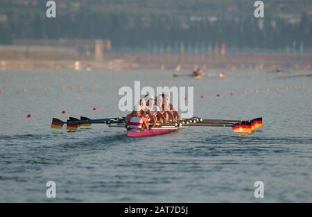 20040821 Olympische Spiele Athen Griechenland [Rowing-Sat-Finaltag] Schinias. Foto Peter Spurrier E-Mail images@intersport-images.com [Pflichtgutschrift Peter Spurrier/ Intersport Images] Stockfoto