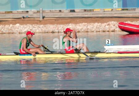 20040821 Olympische Spiele Athen Griechenland [Rowing-Sat-Finaltag] Schinias. Foto Peter Spurrier E-Mail images@intersport-images.com [Pflichtgutschrift Peter Spurrier/ Intersport Images] Stockfoto