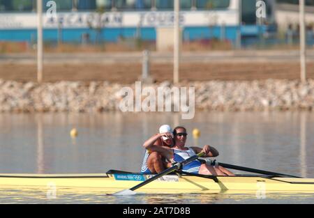 20040821 Olympische Spiele Athen Griechenland [Rowing-Sat-Finaltag] Schinias. Foto Peter Spurrier E-Mail images@intersport-images.com [Pflichtgutschrift Peter Spurrier/ Intersport Images] Stockfoto