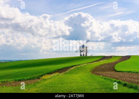 Chesterton Windmill, Warwickshire im Sonnenschein Stockfoto