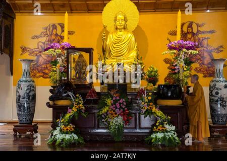 Truc Lam Pagode, zentrales Hochland, Dalat, Vietnam Stockfoto