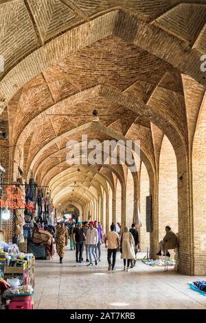 Alter Vakil Basar, Meydan-e Gandj-e Ali Khan Platz, Kerman, Provinz Kerman, Iran Stockfoto