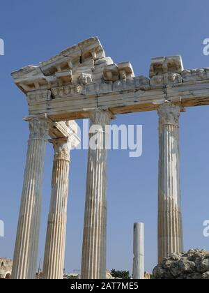 Tempel Der Apollo Side Turkey Stockfoto