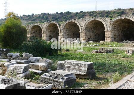 Die antike Stadt Perge Stockfoto