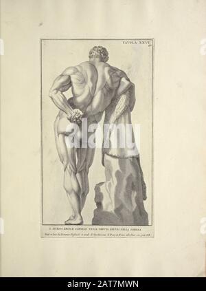 Der Holzschnitt der menschlichen Anatomie von Anatomia per uso et intelligenza del disegno wurde 1691 in Rom gedruckt Stockfoto