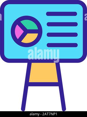 Präsentation des vector-Symbol. Isolierte Kontur symbol Abbildung Stock Vektor