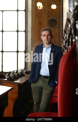 Parma Bürgermeister Federico Pizzarotti Porträt Foto © Sandro Michahelles/Sintesi/Alamy Foto Stockfoto