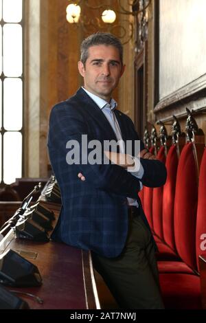 Parma Bürgermeister Federico Pizzarotti Porträt Foto © Sandro Michahelles/Sintesi/Alamy Foto Stockfoto