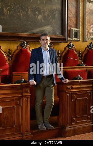 Parma Bürgermeister Federico Pizzarotti Porträt Foto © Sandro Michahelles/Sintesi/Alamy Foto Stockfoto