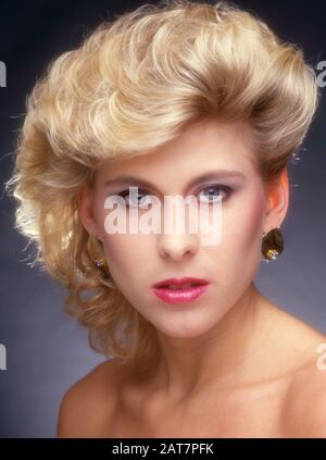 Sharron Davies - Olympische Schwimmerin und Sportpersönlichkeit Stockfoto