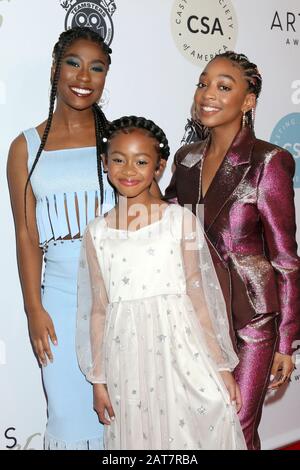 30. Januar 2020, Beverly Hills, CA, USA: Los ANGELES - 30. JANUAR: Lyric Ross, Faithe Herman, Eris Baker bei den 35. Artios Awards im Beverly Hilton Hotel am 30. Januar 2020 in Beverly Hills, CA (Credit Image: © Kay Blake/ZUMA Wire) Stockfoto