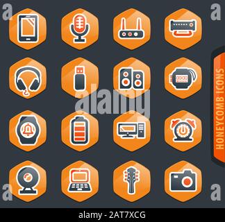 Haushaltsgeräte Icons set Stock Vektor