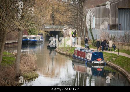 River Start, Bishops Stortford, Hertfordshire, Großbritannien Stockfoto