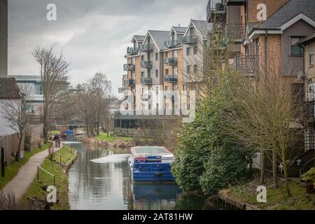 River Start, Bishops Stortford, Hertfordshire, Großbritannien Stockfoto