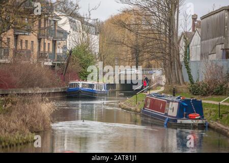 River Start, Bishops Stortford, Hertfordshire, Großbritannien Stockfoto