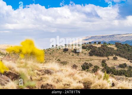 Die einzigartige Berglandschaft des Simien-Gebirgs-Nationalparks, Äthiopien Stockfoto