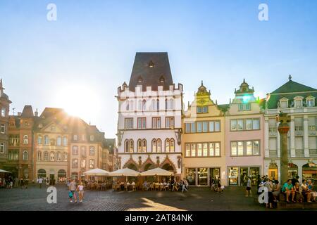 Hauptmarkt in Trier Stockfoto