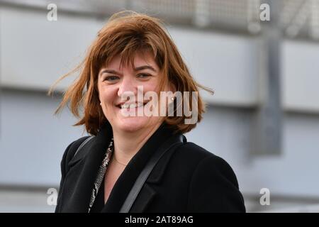 Digital-, Kultur-, Medien- und Sportministerin Baroness Nicky Morgan kommt zu einer Kabinettssitzung im National Glass Center der University of Sunderland, der Stadt, die als erste Brexit zurückgab, als nach dem Referendum 2016 Ergebnisse bekannt wurden. Stockfoto