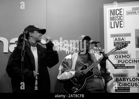 Lucky Peterson Live-Performance für die Nice Jazz Festival Sessions, um sein neues Album "50 - Just Warming Up" zu präsentieren. Stockfoto